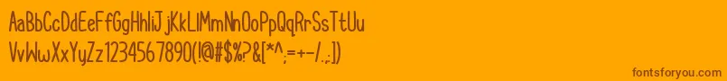 More about CupcakeSmilesBold Font CupcakeSmilesBold Font – Brown Fonts on Orange Background