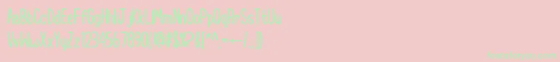 CupcakeSmilesBold Font – Green Fonts on Pink Background