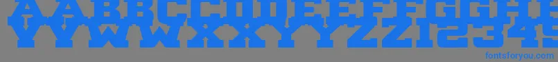 B1gBlock2 Font – Blue Fonts on Gray Background