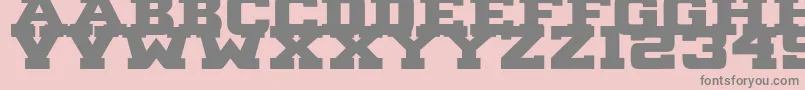 B1gBlock2 Font – Gray Fonts on Pink Background