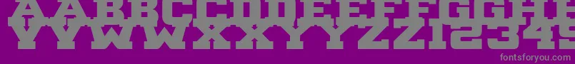 B1gBlock2 Font – Gray Fonts on Purple Background