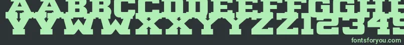 B1gBlock2 Font – Green Fonts on Black Background
