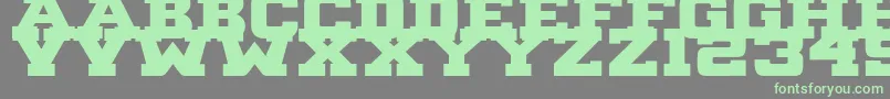 B1gBlock2 Font – Green Fonts on Gray Background