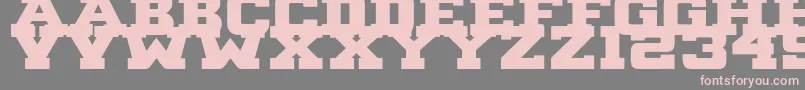 B1gBlock2 Font – Pink Fonts on Gray Background