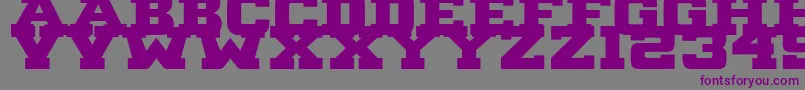 B1gBlock2 Font – Purple Fonts on Gray Background