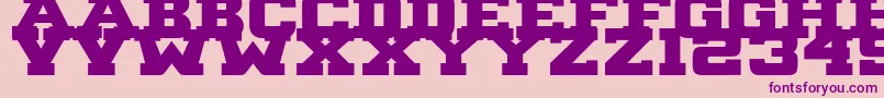 B1gBlock2 Font – Purple Fonts on Pink Background