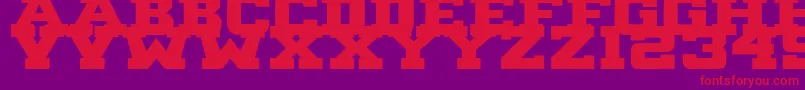 B1gBlock2 Font – Red Fonts on Purple Background