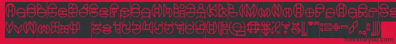 DragonFlyInverse Font – Black Fonts on Red Background