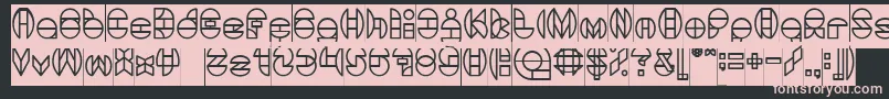 DragonFlyInverse Font – Pink Fonts on Black Background