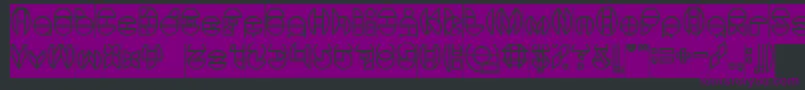 DragonFlyInverse Font – Purple Fonts on Black Background