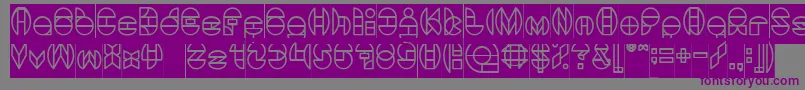 DragonFlyInverse Font – Purple Fonts on Gray Background