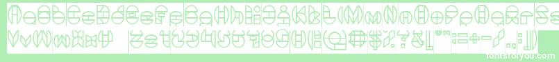 DragonFlyInverse Font – White Fonts on Green Background