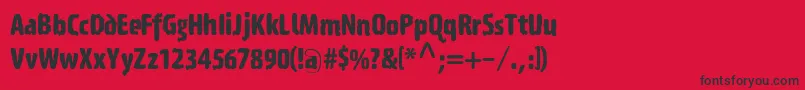 Witches Font – Black Fonts on Red Background