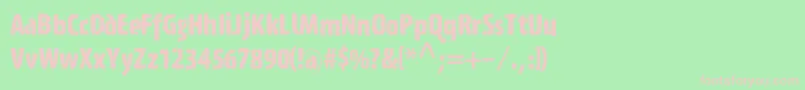 Witches Font – Pink Fonts on Green Background