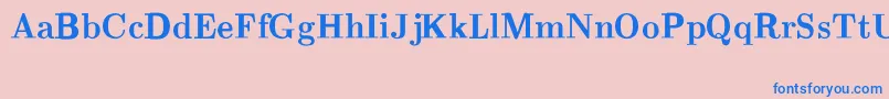 CmRomanBold Font – Blue Fonts on Pink Background