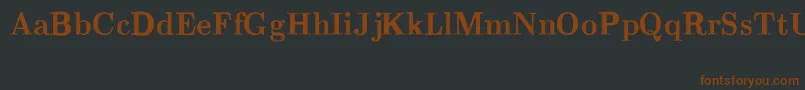 CmRomanBold Font – Brown Fonts on Black Background