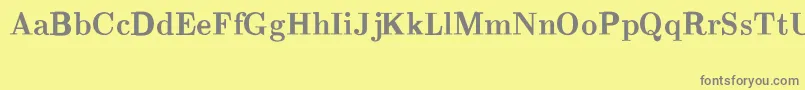 CmRomanBold Font – Gray Fonts on Yellow Background