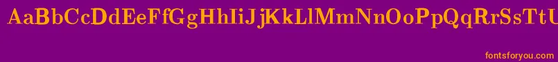 CmRomanBold Font – Orange Fonts on Purple Background
