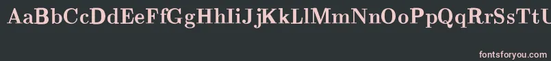 CmRomanBold Font – Pink Fonts on Black Background
