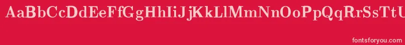 CmRomanBold Font – Pink Fonts on Red Background