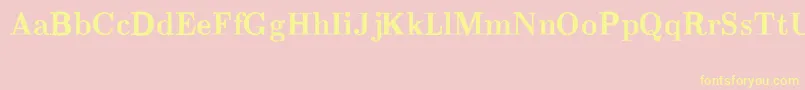 CmRomanBold Font – Yellow Fonts on Pink Background