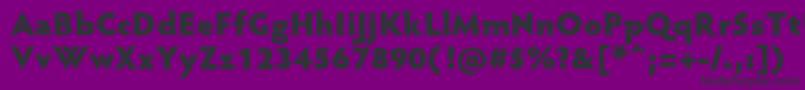 HypatiasansproBlack Font – Black Fonts on Purple Background