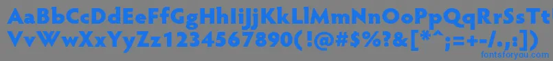HypatiasansproBlack Font – Blue Fonts on Gray Background