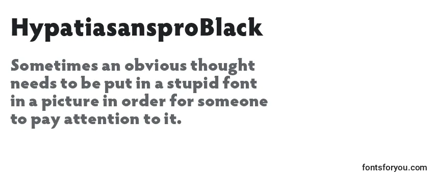 HypatiasansproBlack Font