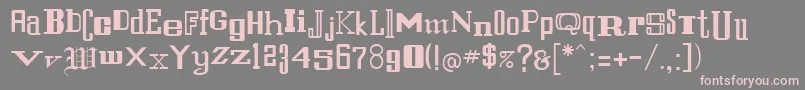 FernandoRegular Font – Pink Fonts on Gray Background