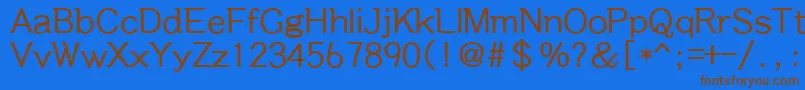Шрифт Dabb – коричневые шрифты на синем фоне