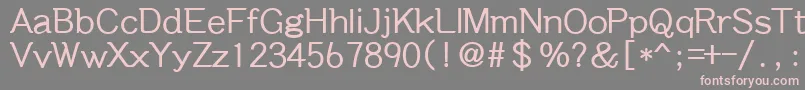 Шрифт Dabb – розовые шрифты на сером фоне