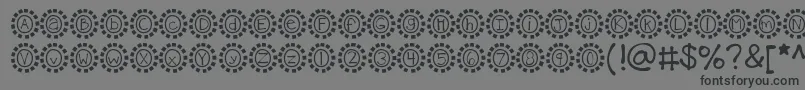 Шрифт Kbmosaic – чёрные шрифты на сером фоне