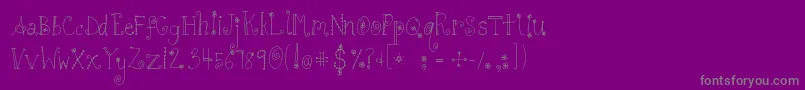 More about Tuna Font Tuna Font – Gray Fonts on Purple Background