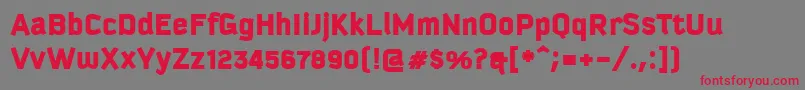 KautivaGreekBlack Font – Red Fonts on Gray Background