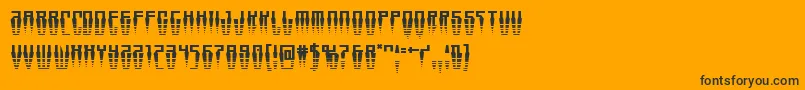 Swordtoothhalf Font – Black Fonts on Orange Background