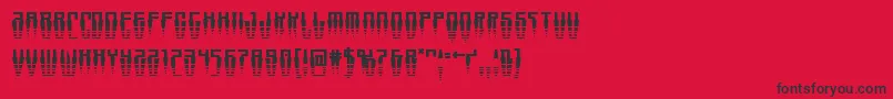 Swordtoothhalf Font – Black Fonts on Red Background