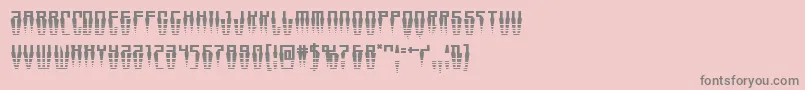 Swordtoothhalf Font – Gray Fonts on Pink Background