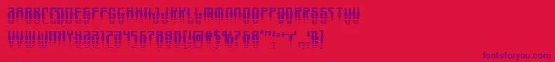 Swordtoothhalf Font – Purple Fonts on Red Background