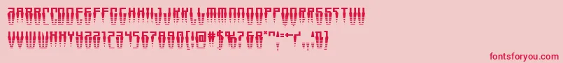 Swordtoothhalf Font – Red Fonts on Pink Background