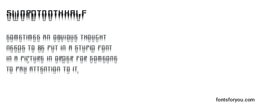 Swordtoothhalf Font