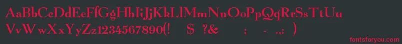 Owltone Font – Red Fonts on Black Background