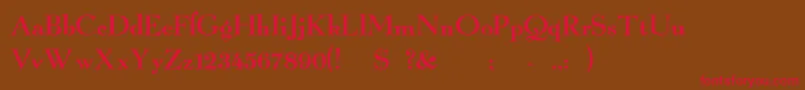 Owltone Font – Red Fonts on Brown Background
