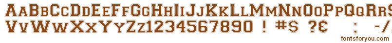 CollegiateNormal Font – Brown Fonts on White Background