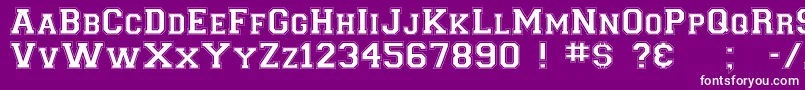 More about CollegiateNormal Font CollegiateNormal Font – White Fonts on Purple Background