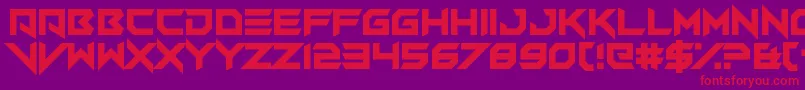 VerminVibesV Font – Red Fonts on Purple Background