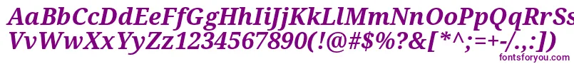 NotoSerifBoldItalic Font – Purple Fonts