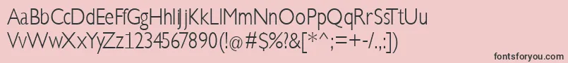 KlillLighttallx Font – Black Fonts on Pink Background