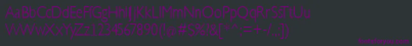 KlillLighttallx Font – Purple Fonts on Black Background