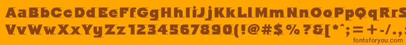 Подробнее о шрифте OdysseeItcUltra Шрифт OdysseeItcUltra – коричневые шрифты на оранжевом фоне