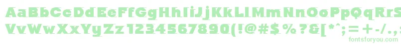 OdysseeItcUltra Font – Green Fonts on White Background